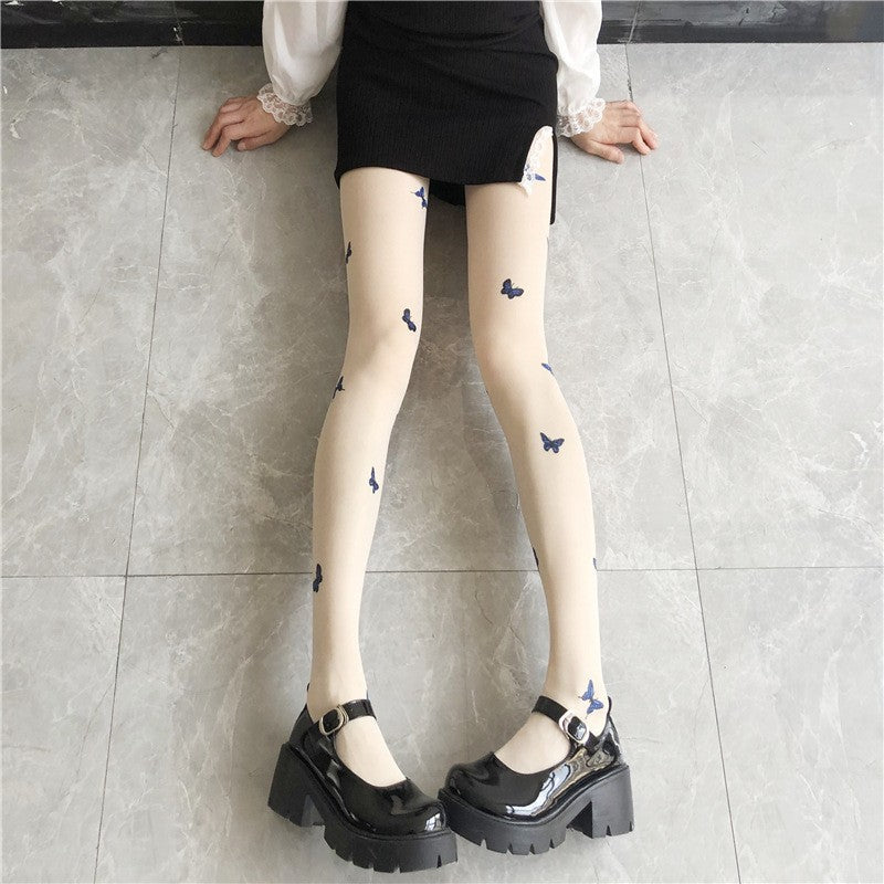 Mariposa Sheer Butterfly Stockings