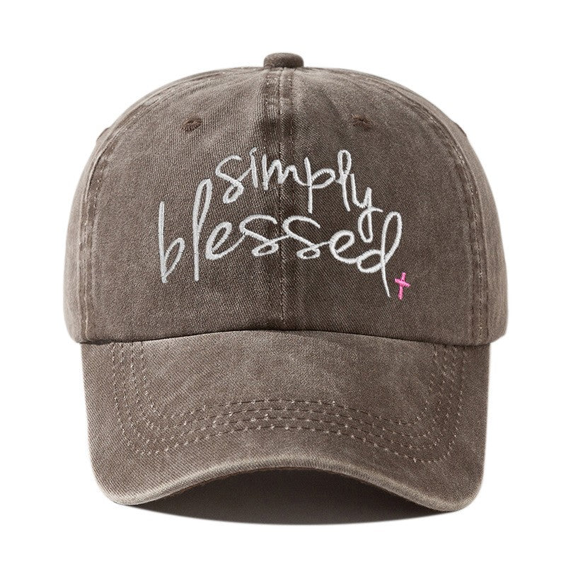 Elora Embroidered Letter Cap