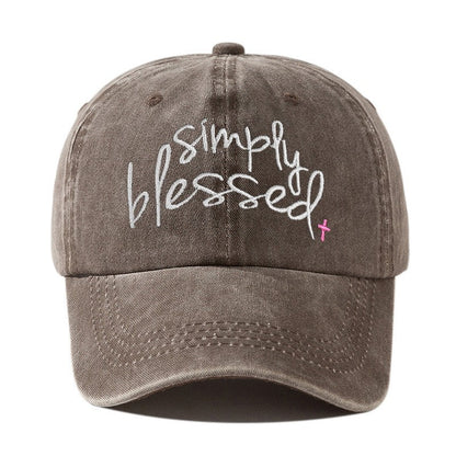 Elora Embroidered Letter Cap