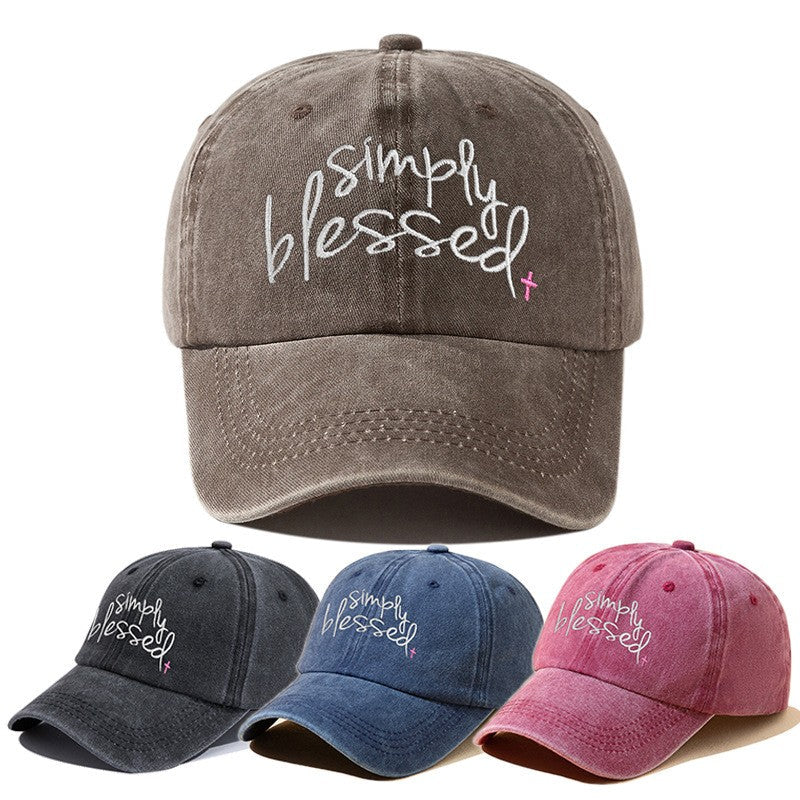 Elora Embroidered Letter Cap