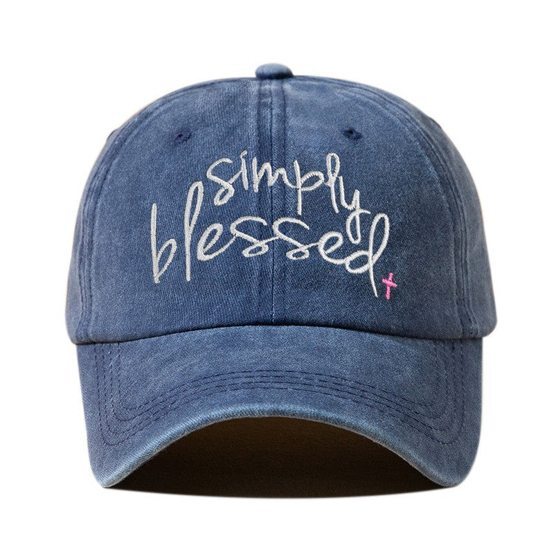 Elora Embroidered Letter Cap