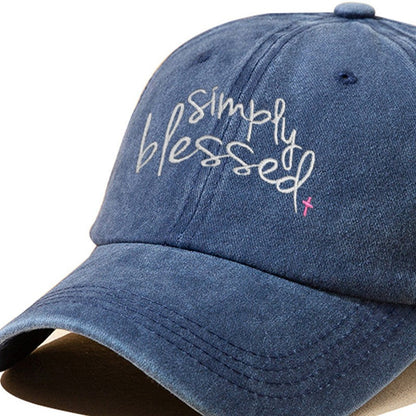 Elora Embroidered Letter Cap