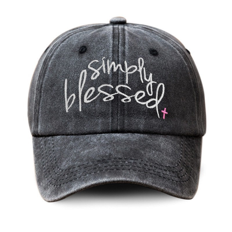 Elora Embroidered Letter Cap