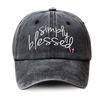 Elora Embroidered Letter Cap