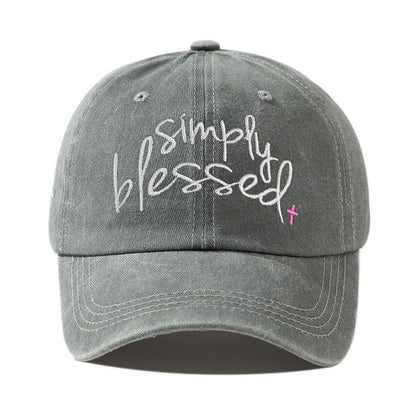 Elora Embroidered Letter Cap