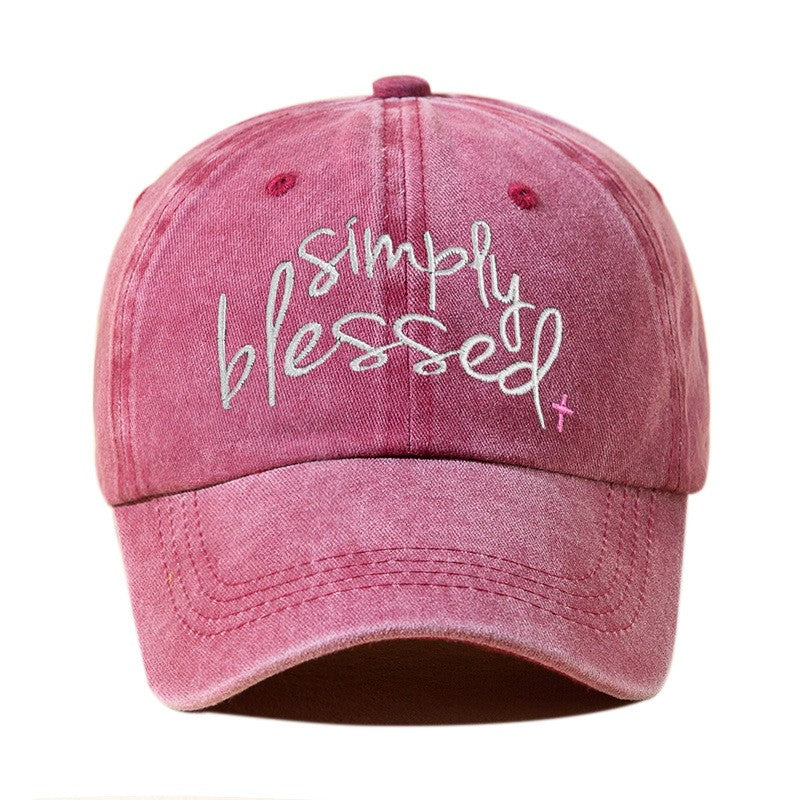 Elora Embroidered Letter Cap