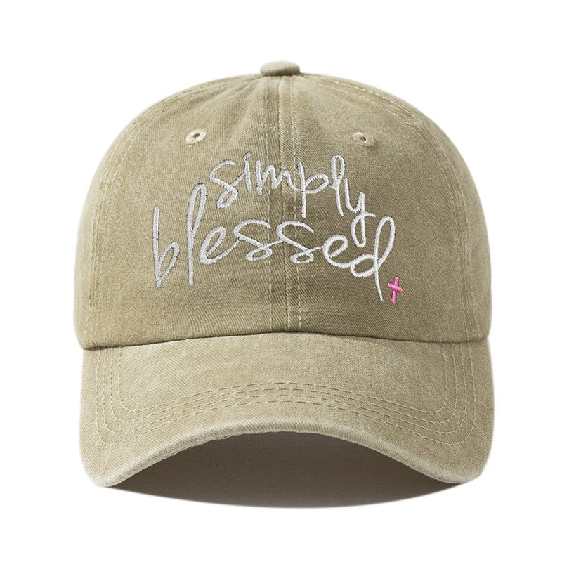 Elora Embroidered Letter Cap