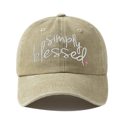 Elora Embroidered Letter Cap