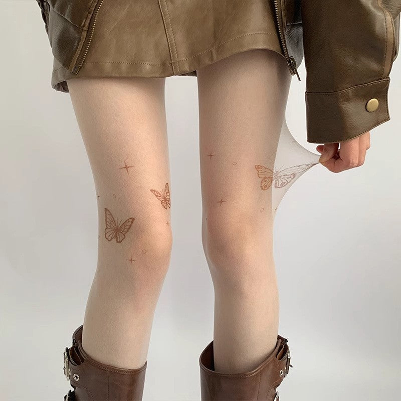 Mariposa Sheer Butterfly Stockings