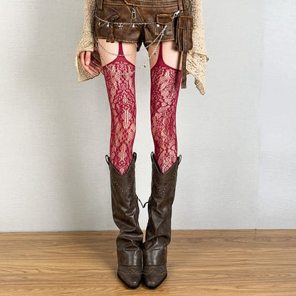 Nyssa Lace Jacquard Pantyhose